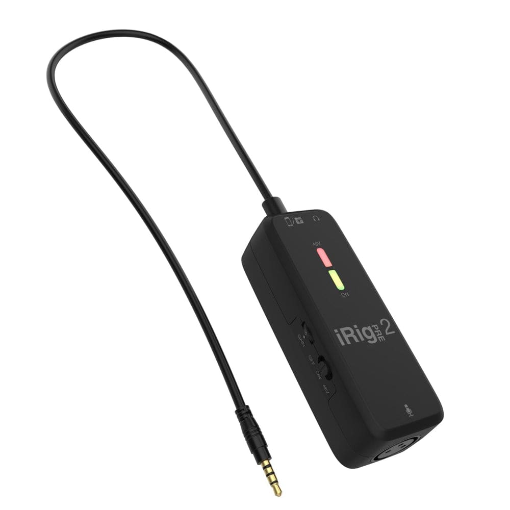 ik multimedia audio interfaces ik multimedia irig pre 2 mobile microphone interface - open box