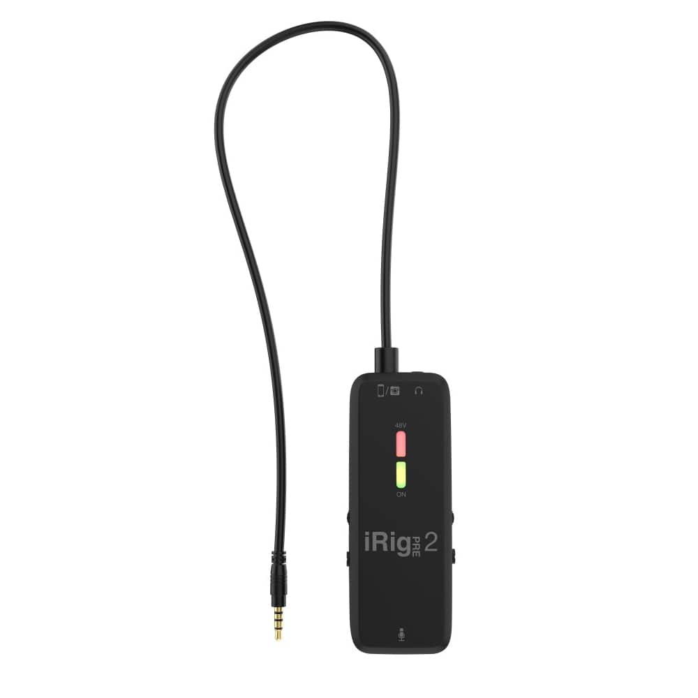 ik multimedia audio interfaces ik multimedia irig pre 2 mobile microphone interface - open box