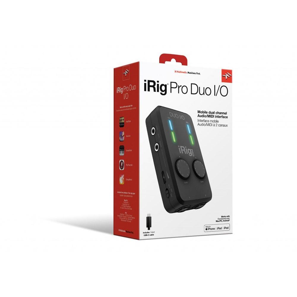 ik multimedia audio interfaces ik multimedia irig pro duo i/o audio interface