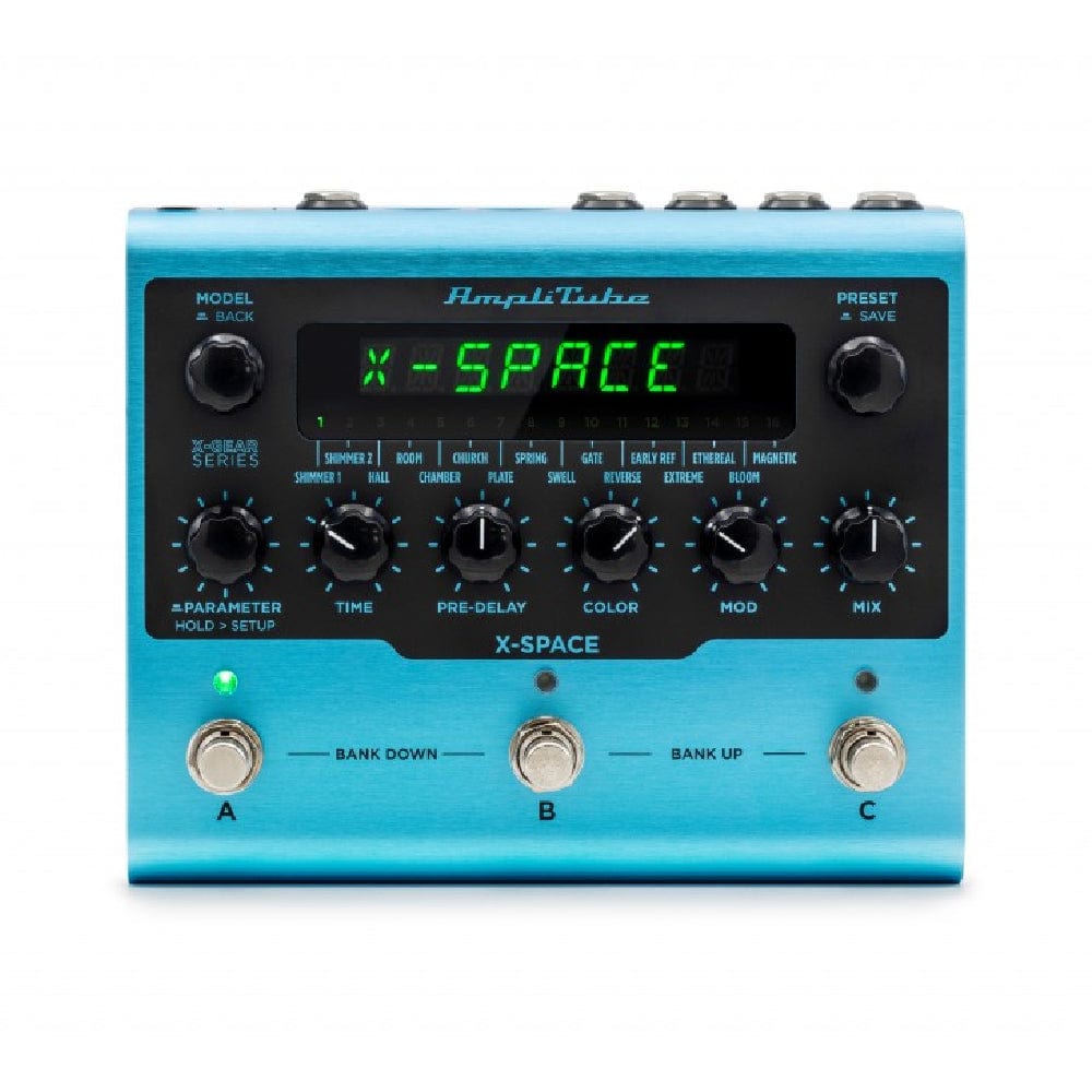 ik multimedia effect pedals blue ik multimedia amplitube x-space reverb pedal
