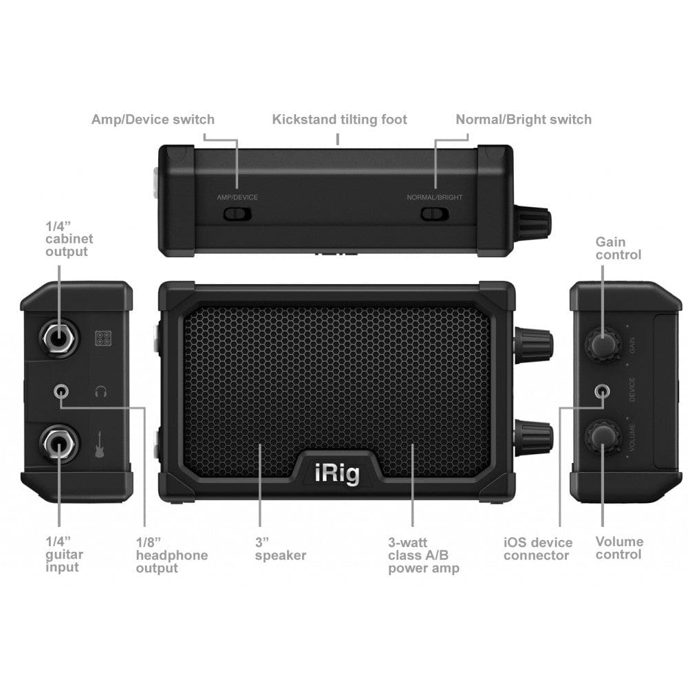 ik multimedia guitar combo amplifiers ik multimedia irig nano portable battery powered mini amplifier