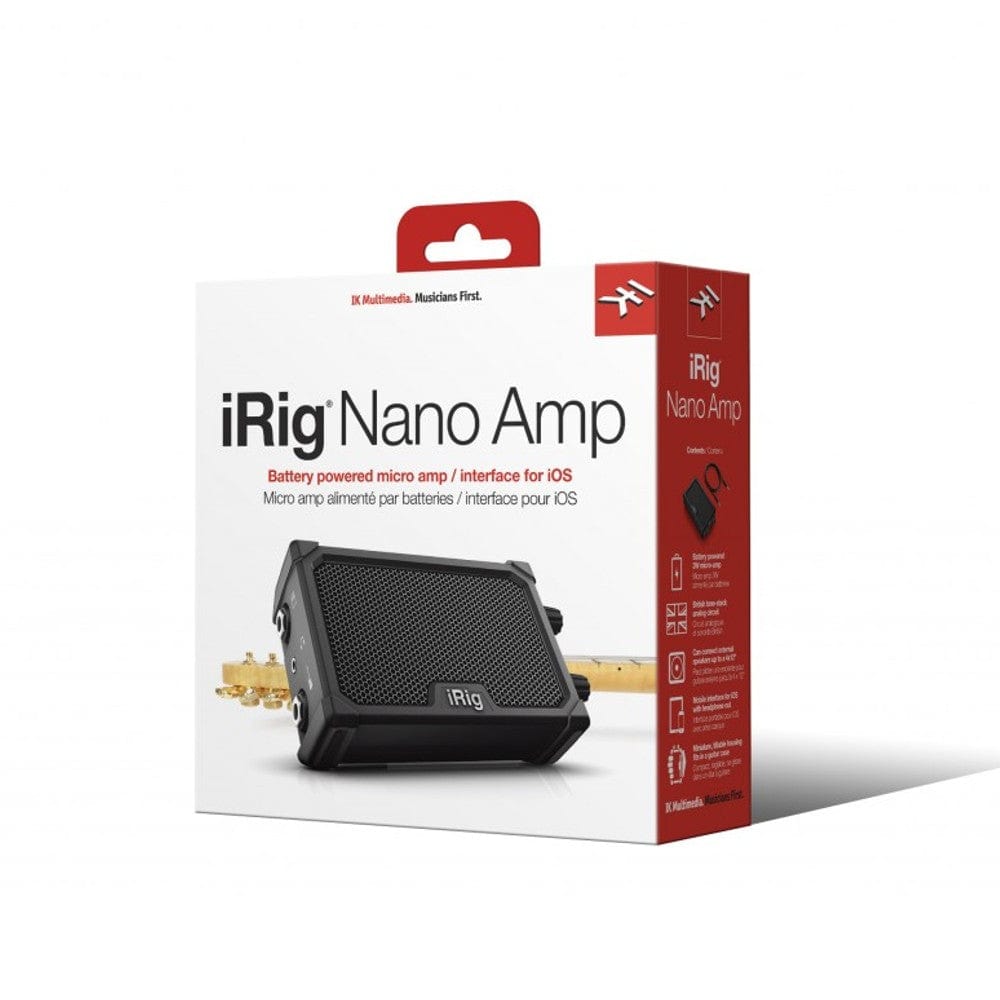 ik multimedia guitar combo amplifiers ik multimedia irig nano portable battery powered mini amplifier