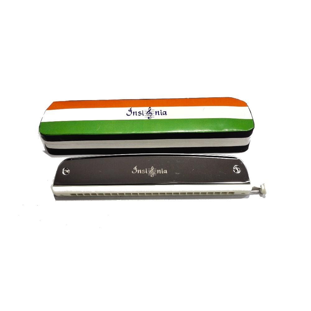 insignia harmonicas insignia smc 24 key c 24 hole chromatic harmonica - black