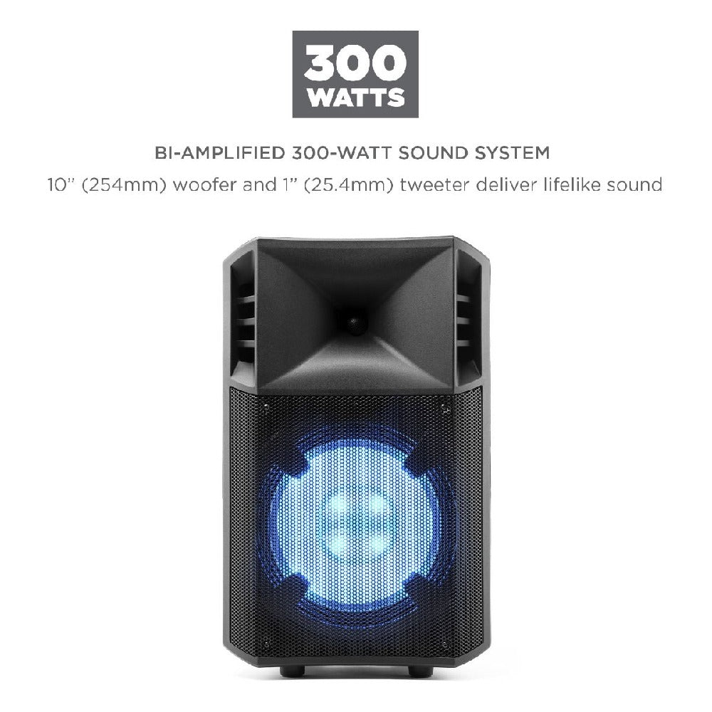 Ion Audio Bluetooth Speakers ION Audio Power Glow 300 Battery Powered Bluetooth Speaker System with Light