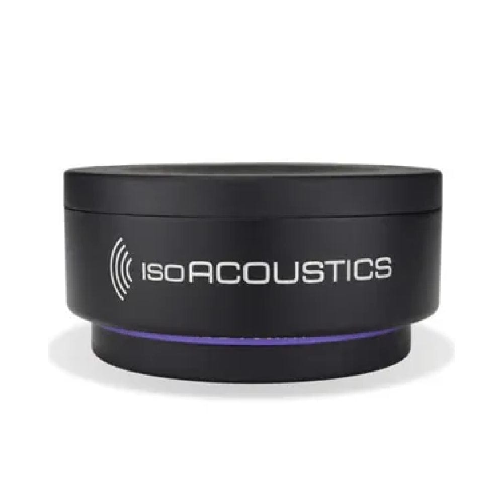 isoacoustics monitor stands black isoacoustic puck 76 iso puck series speaker vibration isolators - pack of 2
