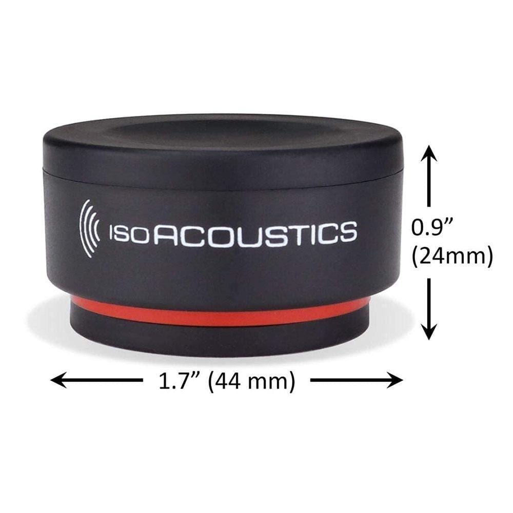 isoacoustics monitor stands isoacoustics iso puck mini isolation puck for studio monitors - pack of 8