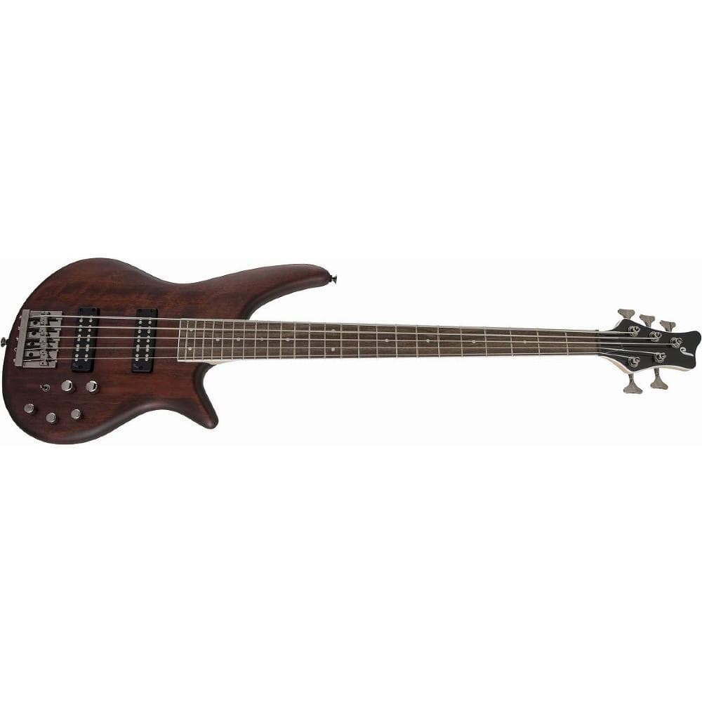 jackson bass guitars jackson js3v spectra 5-string bass guitar - walnut stain