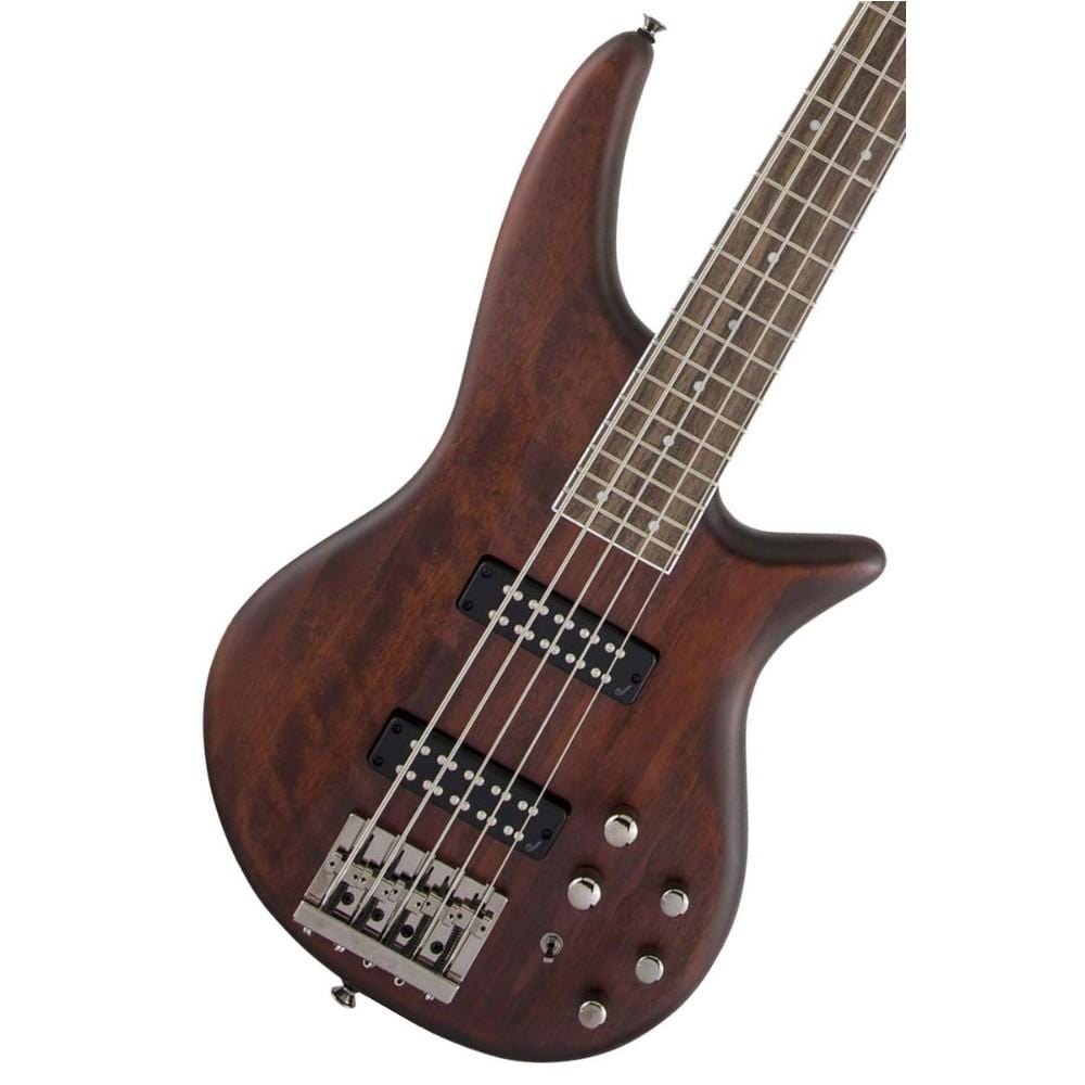 jackson bass guitars jackson js3v spectra 5-string bass guitar - walnut stain