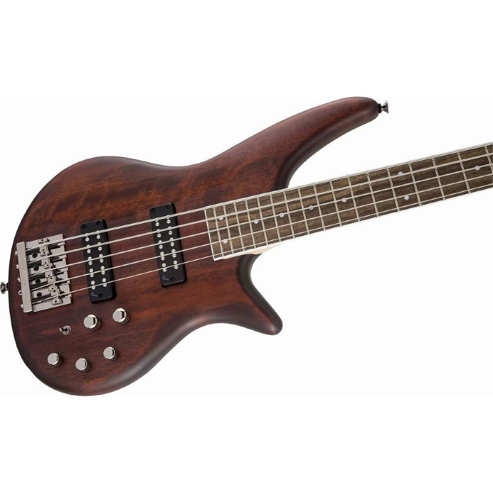 jackson bass guitars jackson js3v spectra 5-string bass guitar - walnut stain