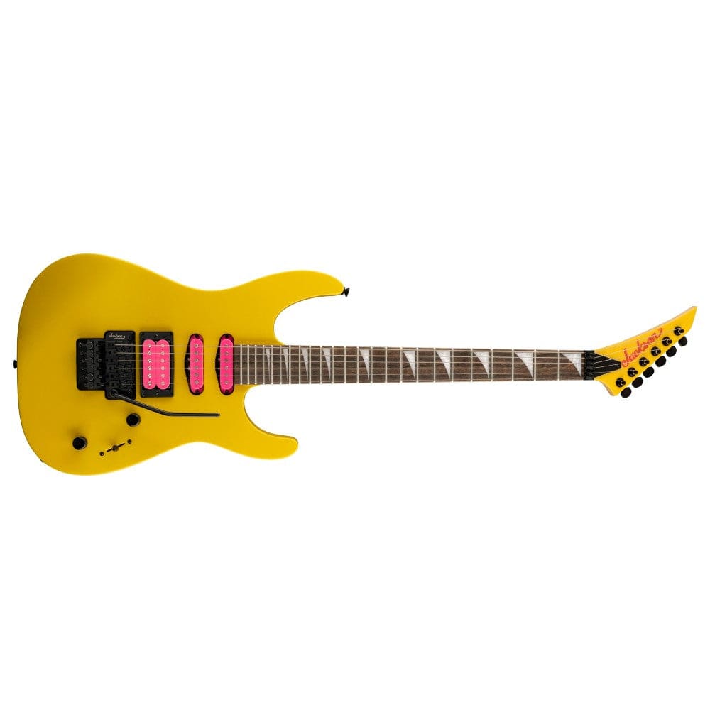 jackson electric guitars caution yellow jackson x series dinky dk3xr hss 6 string electric guitar #color_caution-yellow