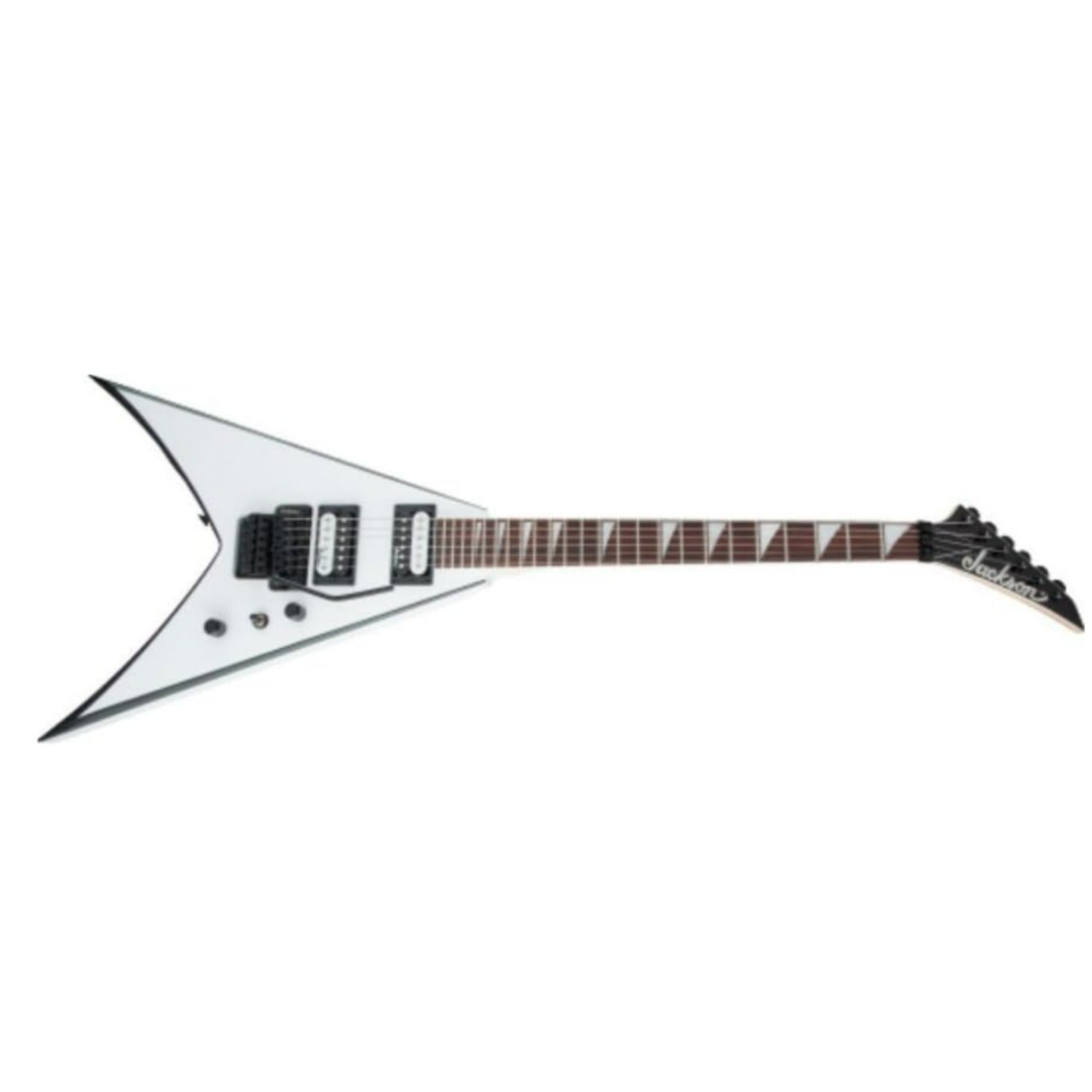 Jackson Electric Guitars Jackson JS32 King V Electric Guitar #color_white-with-black-bevels