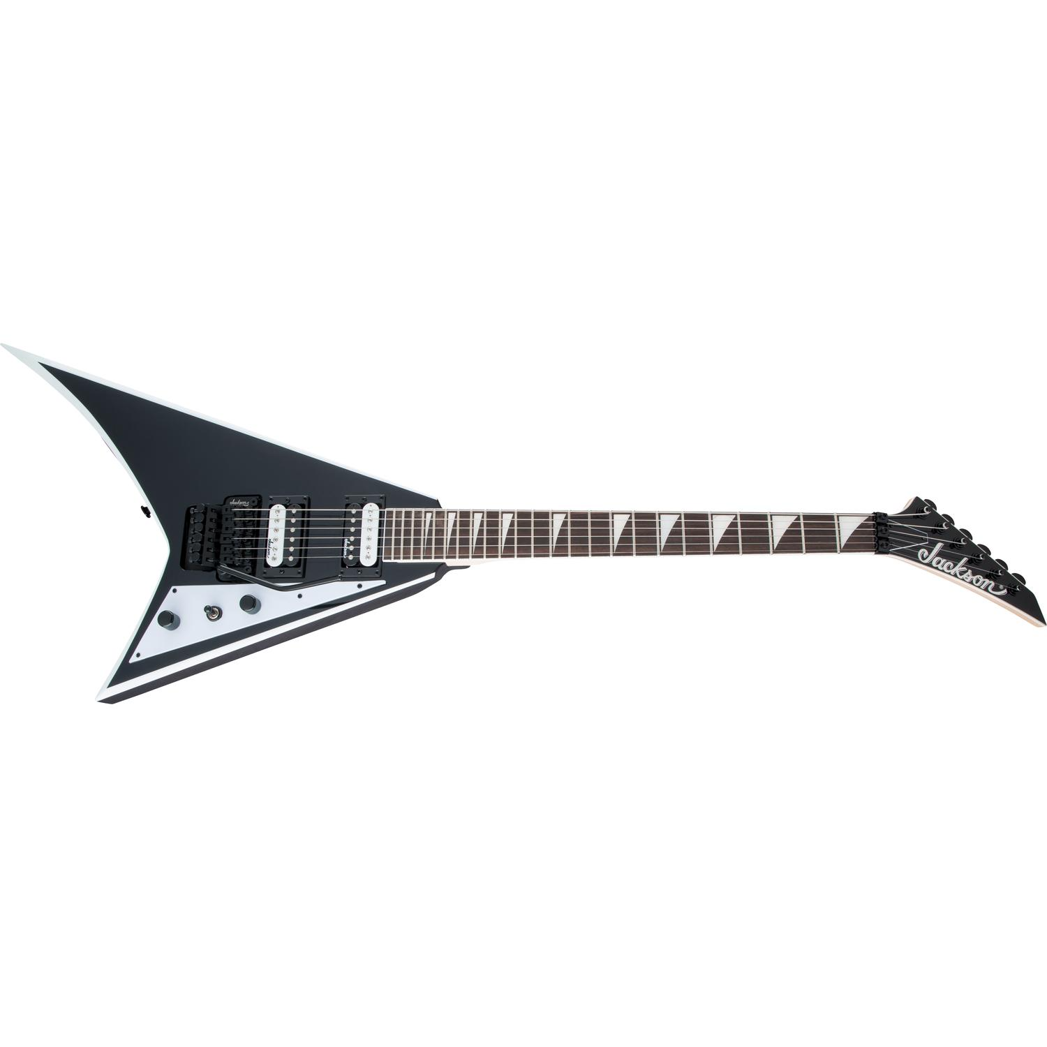 Jackson Electric Guitars Jackson JS32 Rhoads 6 String Electric Guitar #color_Black With White Bevels