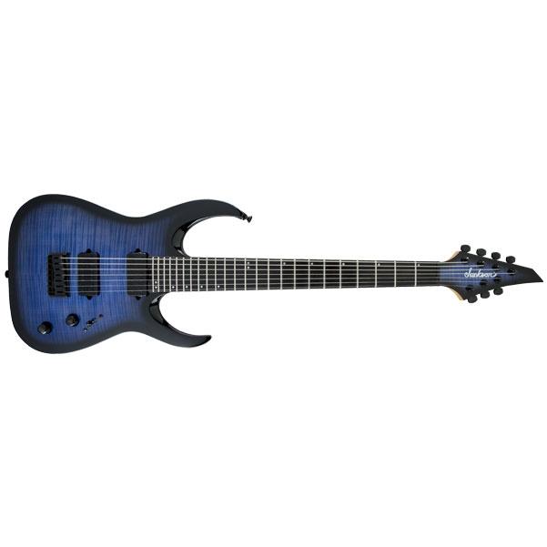 jackson electric guitars jackson pro series signature misha mansoor juggernaut ht7, oceanburst 7 string electric guitar