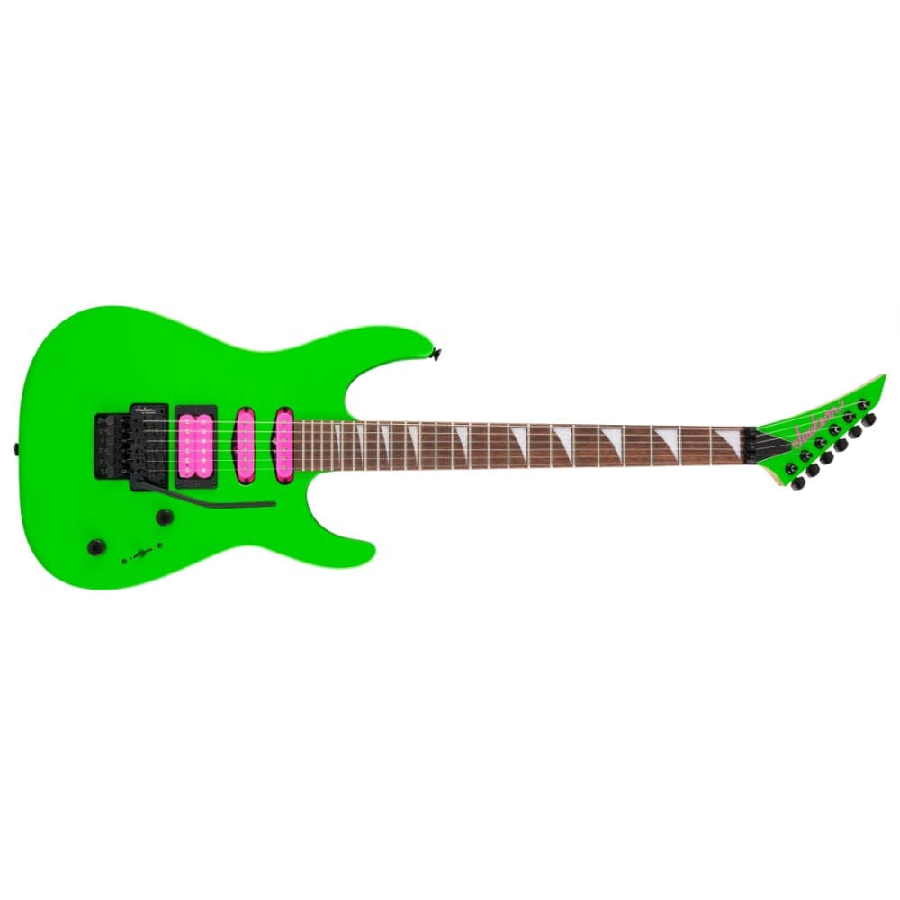 jackson electric guitars neon green jackson x series dinky dk3xr hss 6 string electric guitar #color_neon-green