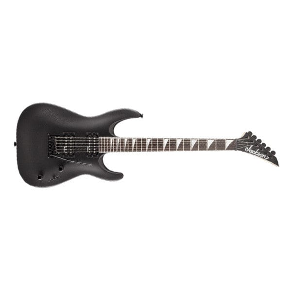 jackson electric guitars satin black jackson js22 arch top dinky electric guitar #color_satin-black