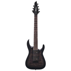 Jackson Electric Guitars Transparent Black Burst Jackson JS Series JS22Q-7 Dinky Arch Top 7 String Electric Guitar - Transparent Black Burst
