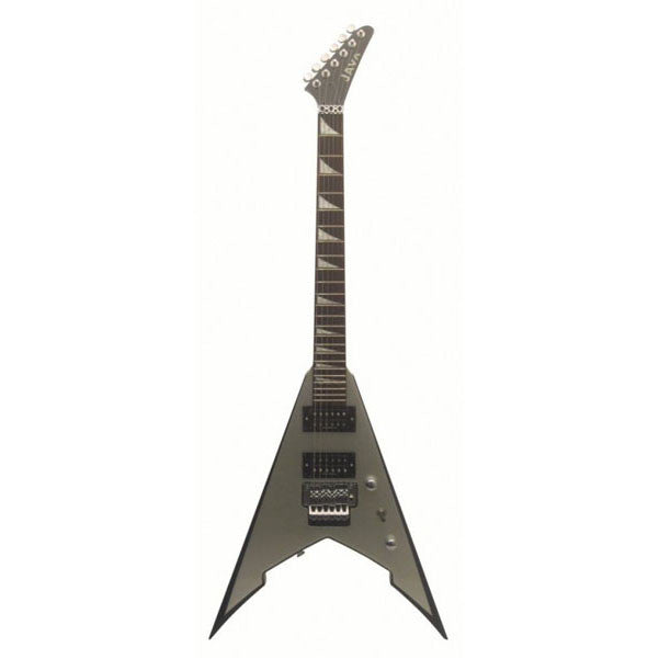 java electric guitars java electric guitar jw-02fr msl/bk - metallic silver with black beveling