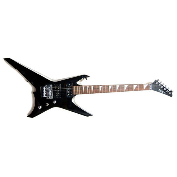 java electric guitars java jw-02fr mbk/sl electric guitar black