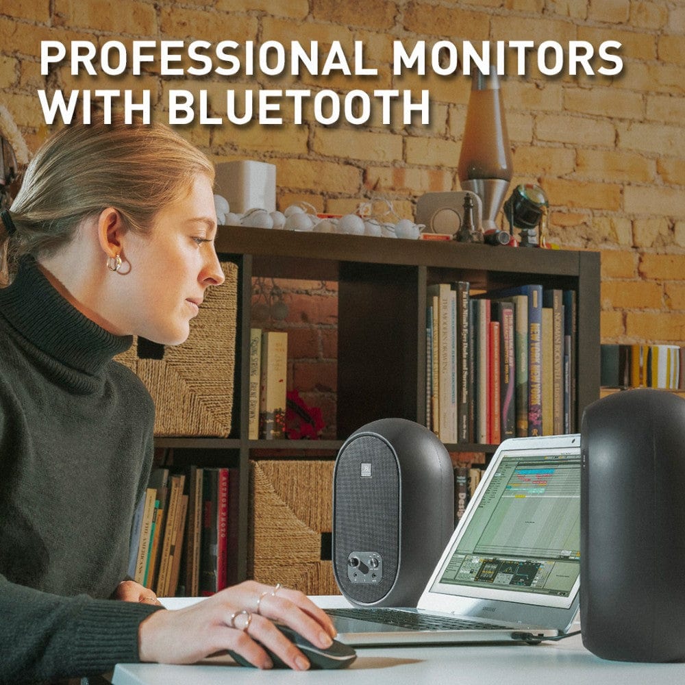 jbl bluetooth speakers jbl 104 bt compact desktop reference monitors with bluetooth