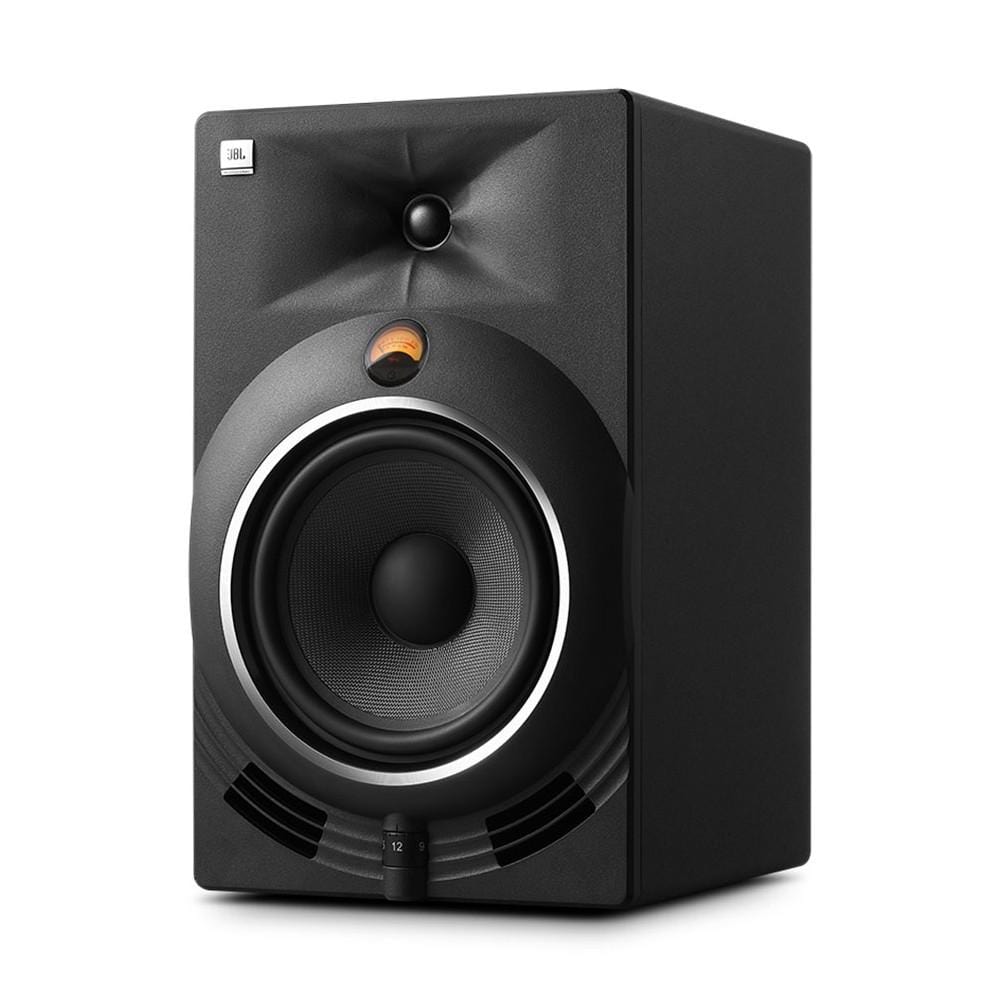 jbl monitor speakers black jbl nano k8 8-inch full range powered reference monitor speaker single - black