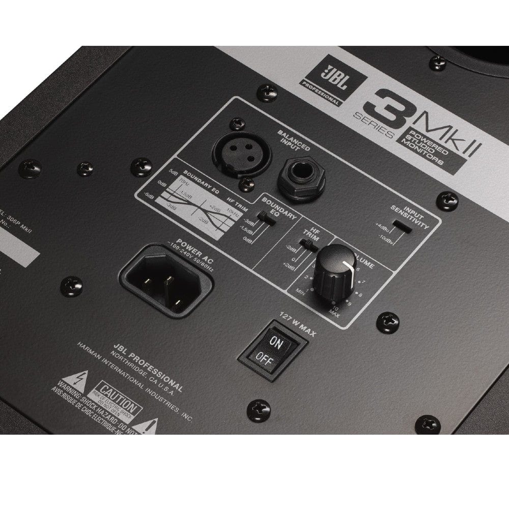 jbl monitor speakers jbl 308p mkii 8-inch two-way powered studio monitor speaker