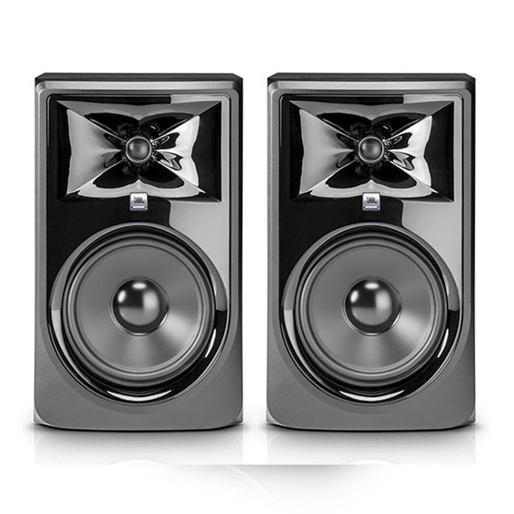 jbl monitor speakers pair jbl 308p mkii 8-inch two-way powered studio monitor speaker