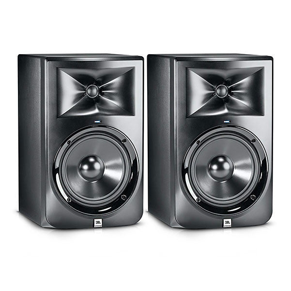 jbl monitor speakers pair jbl lsr308/230 8inch two-way powered studio monitor