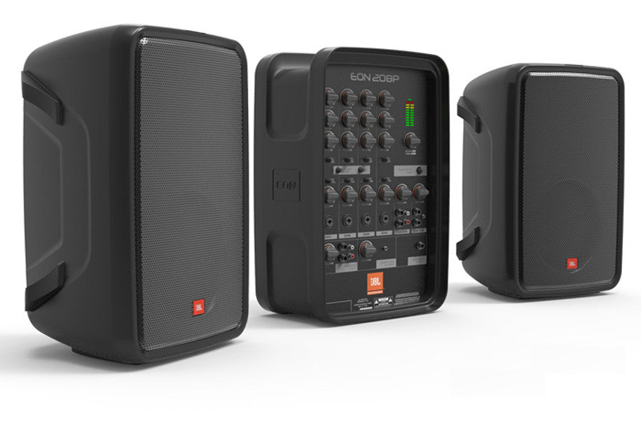 jbl portable pa systems jbl eon208p 8-channel portable pa system with bluetooth