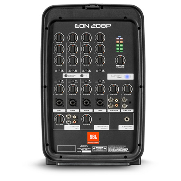 jbl portable pa systems jbl eon208p 8-channel portable pa system with bluetooth