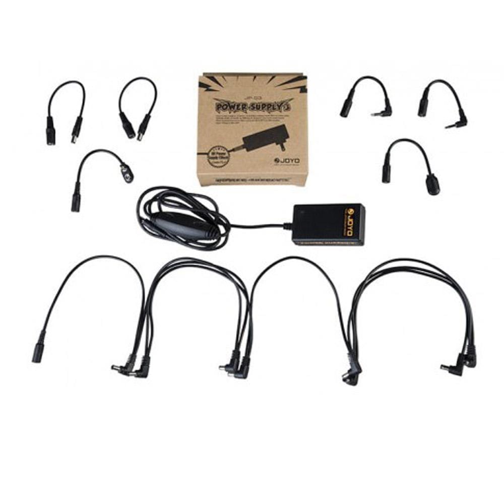 joyo power supplies joyo 8 way daisy chain right angled power supply for analog pedals
