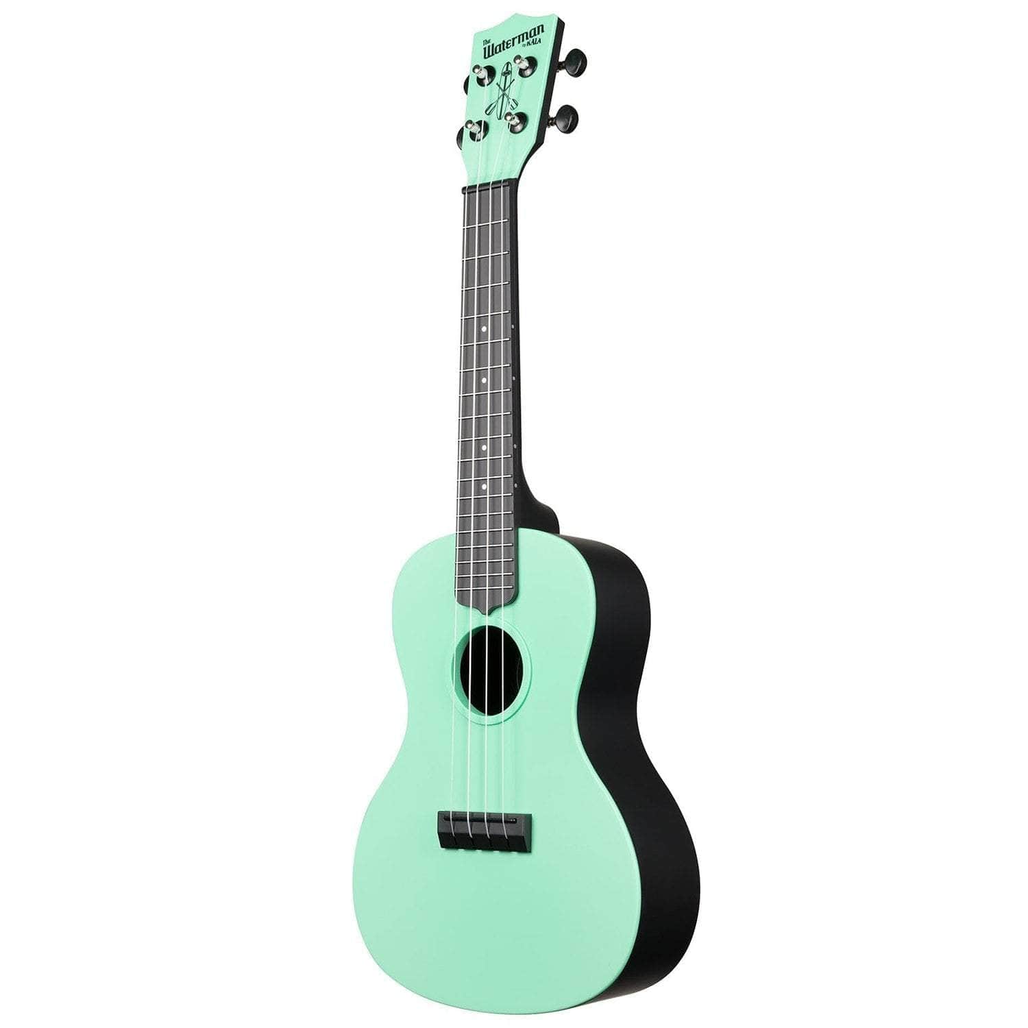 kala concert ukuleles kala ka-cw-bgn sea foam green concert waterman ukulele
