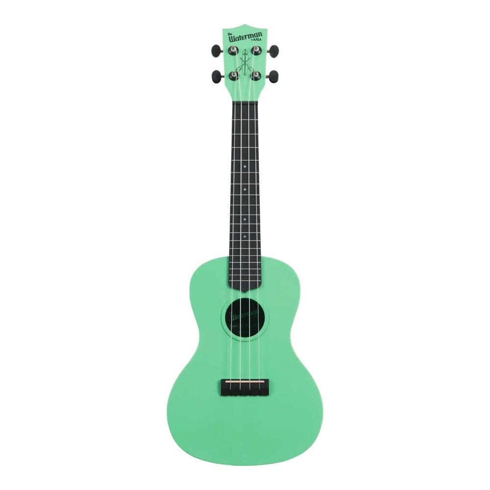 kala concert ukuleles sea foam green kala ka-wms-gn-c waterman concert ukulele with bag - sea foam green