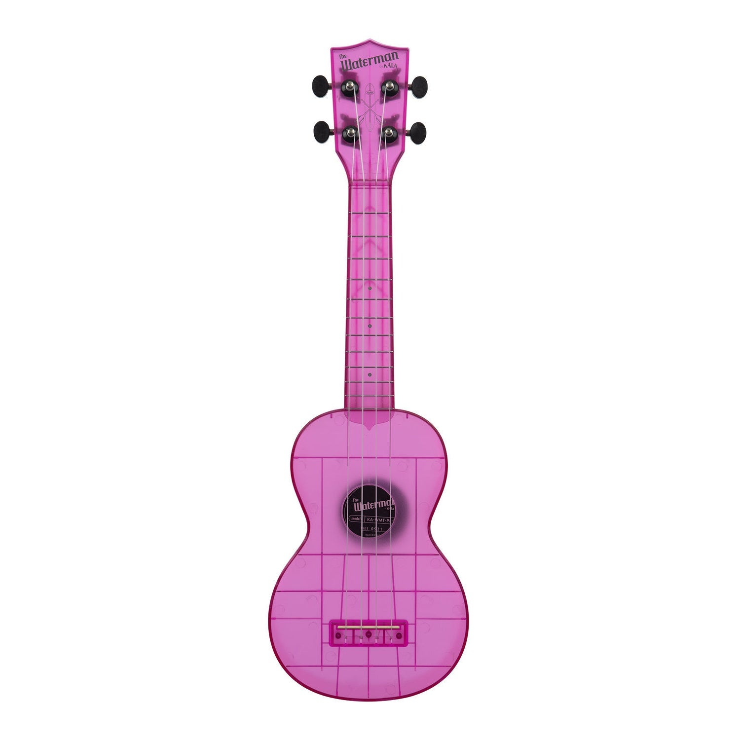 Kala Soprano Ukuleles Amethyst Purple Kala KA-WMT Transparent Waterman Soprano Ukulele with Bag #color_amethyst-purple