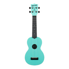 Kala Soprano Ukuleles Aqua Mist Kala KA-WMG-BL-S Glow-in-the-Dark Waterman Soprano Ukulele with Bag