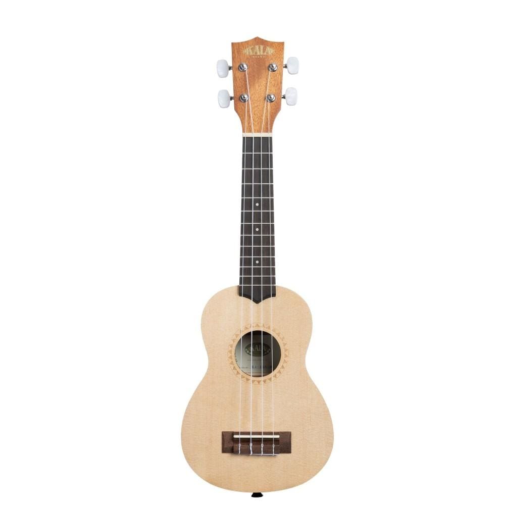 kala soprano ukuleles kala ka-15s-s satin spruce soprano ukulele - open box