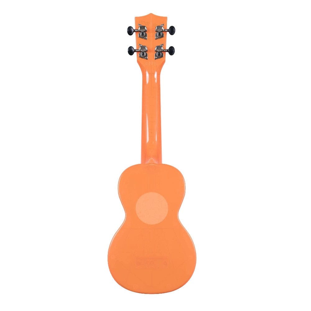 kala soprano ukuleles kala ka-swf soprano waterman ukulele with bag #color_fluorescent-orangesicle