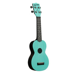 Kala Soprano Ukuleles Kala KA-SWG-BL Glow In The Dark Aqua Matte Waterman Soprano Ukulele