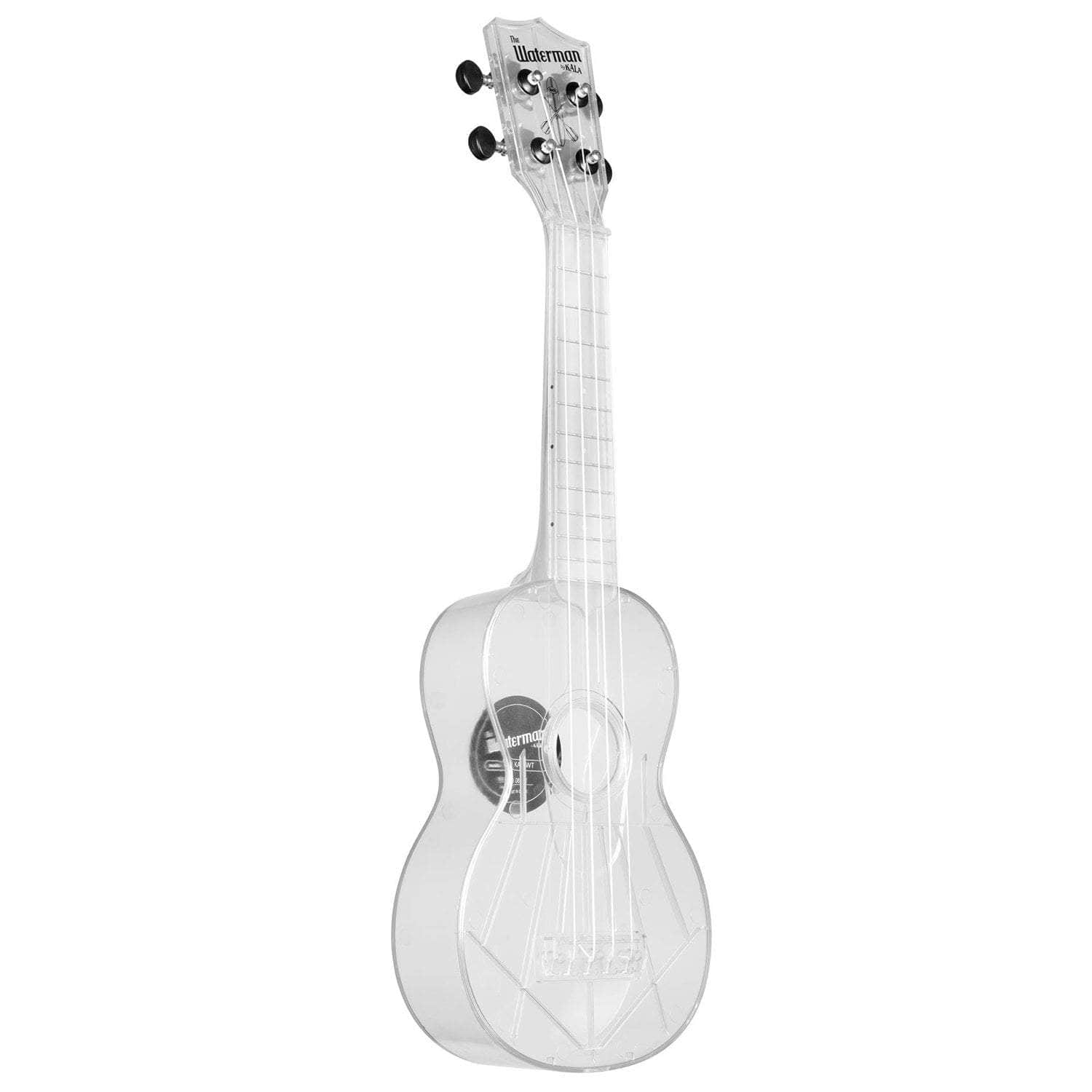 kala soprano ukuleles kala ka-swt transparent ice soprano waterman ukulele
