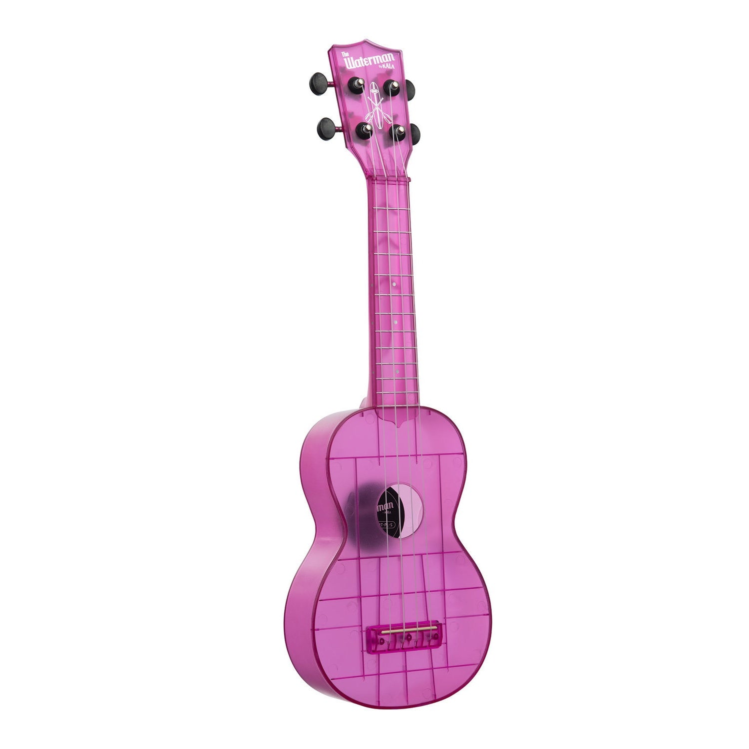 Kala Soprano Ukuleles Kala KA-WMT Transparent Waterman Soprano Ukulele with Bag #color_amethyst-purple