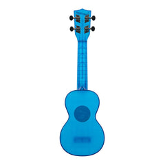 Kala Soprano Ukuleles Kala KA-WMT Transparent Waterman Soprano Ukulele with Bag - Cobalt Blue