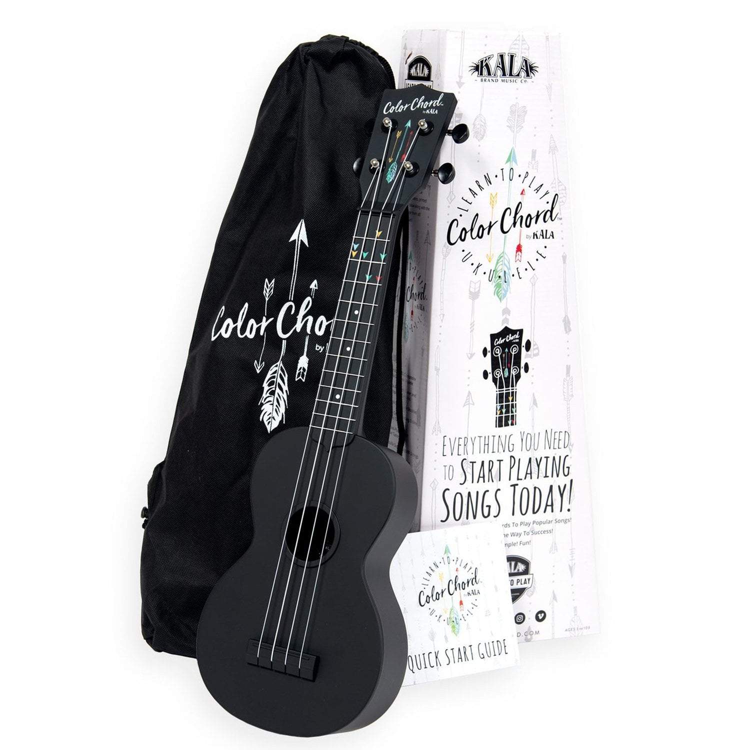 kala soprano ukuleles kala learn to play color chord ukulele starter kit with online learning & digital tuner app