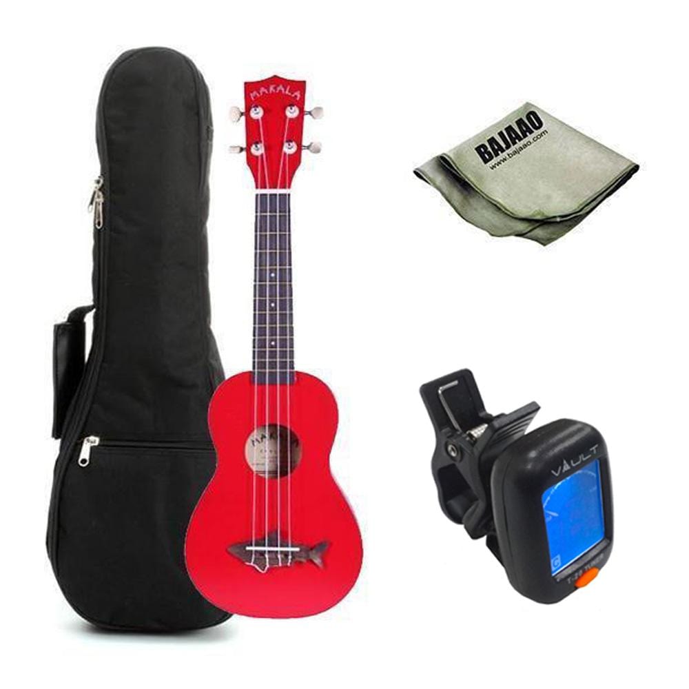 kala soprano ukuleles kala mk-ss makala soprano ukulele with vintage satin finish standard ukulele bundle