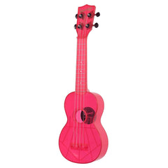 Kala Soprano Ukuleles Kala SWF-PK Soprano Waterman Ukulele - Fluorescent Watermelon Pink