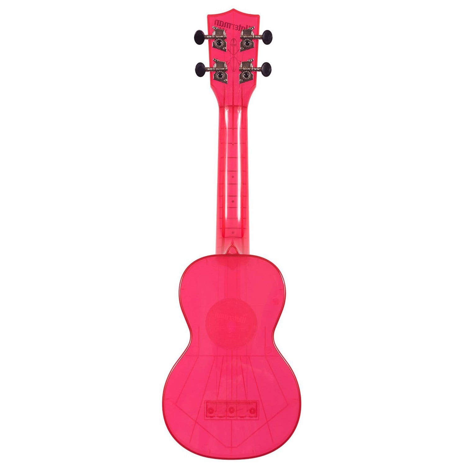 kala soprano ukuleles kala swf-pk soprano waterman ukulele - fluorescent watermelon pink