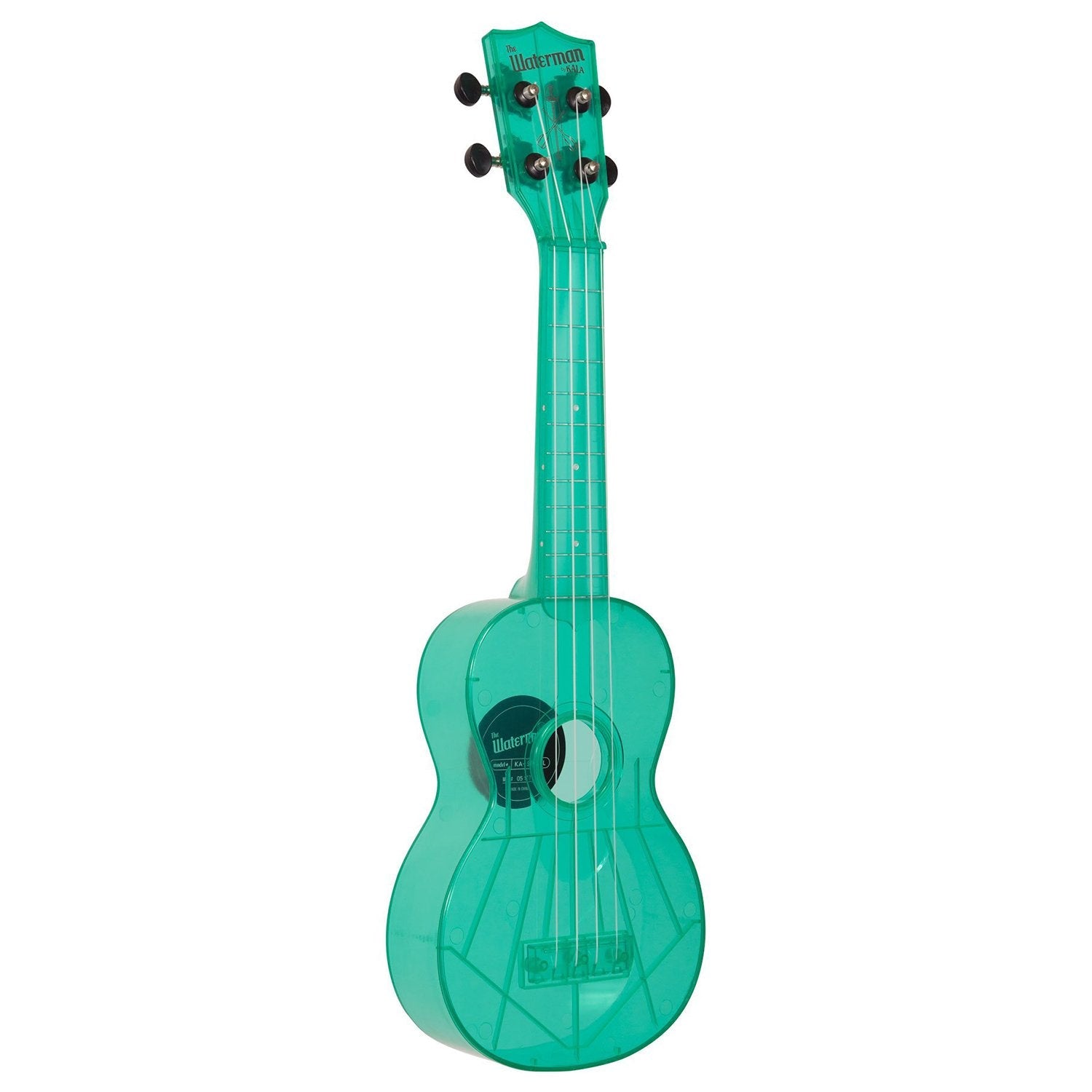 kala soprano ukuleles kala waterman swf-bl soprano fluorescent blue ukulele