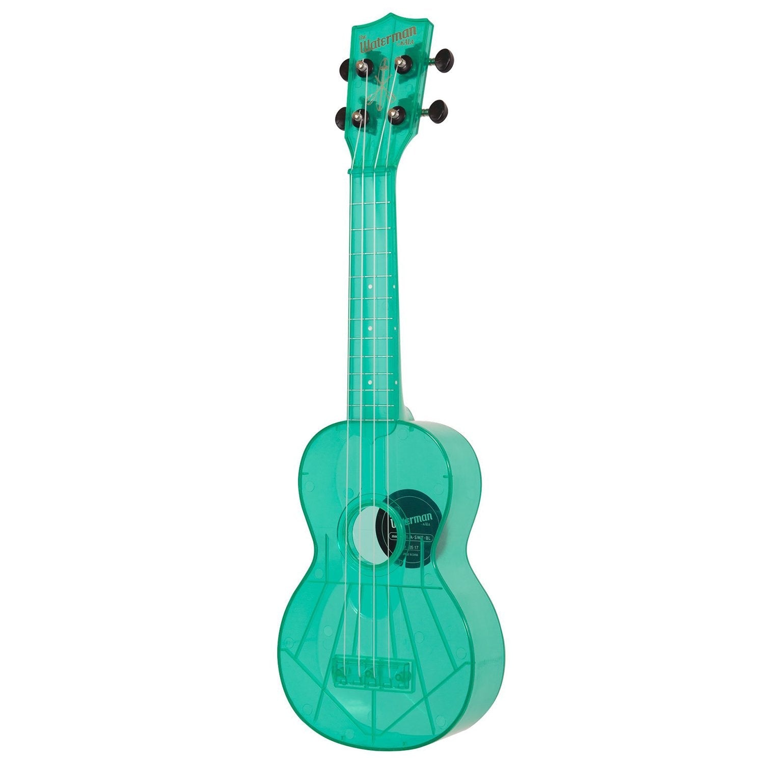 kala soprano ukuleles kala waterman swf-bl soprano fluorescent blue ukulele