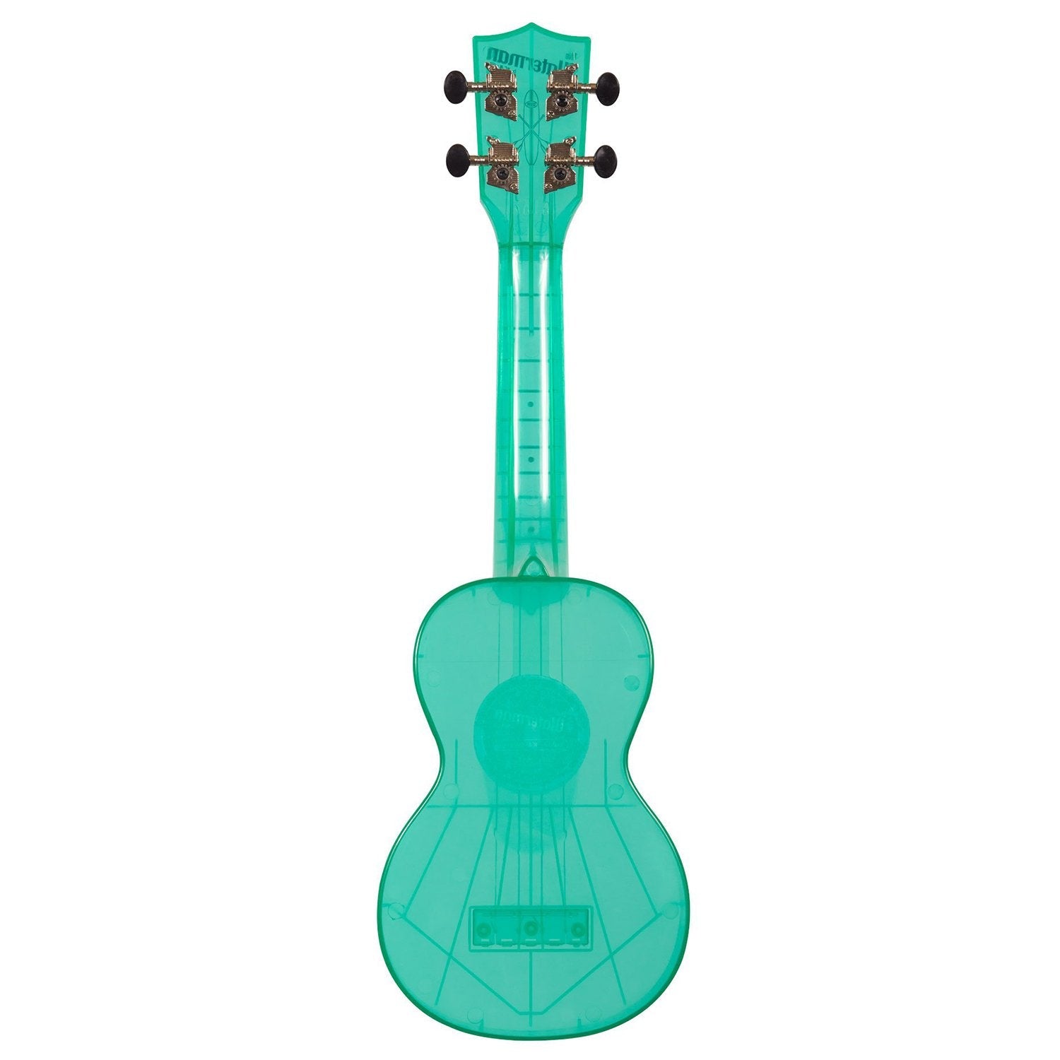 kala soprano ukuleles kala waterman swf-bl soprano fluorescent blue ukulele