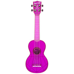 Kala Soprano Ukuleles Kala Waterman SWF-PL Soprano Fluorescent Purple Grape Ukulele