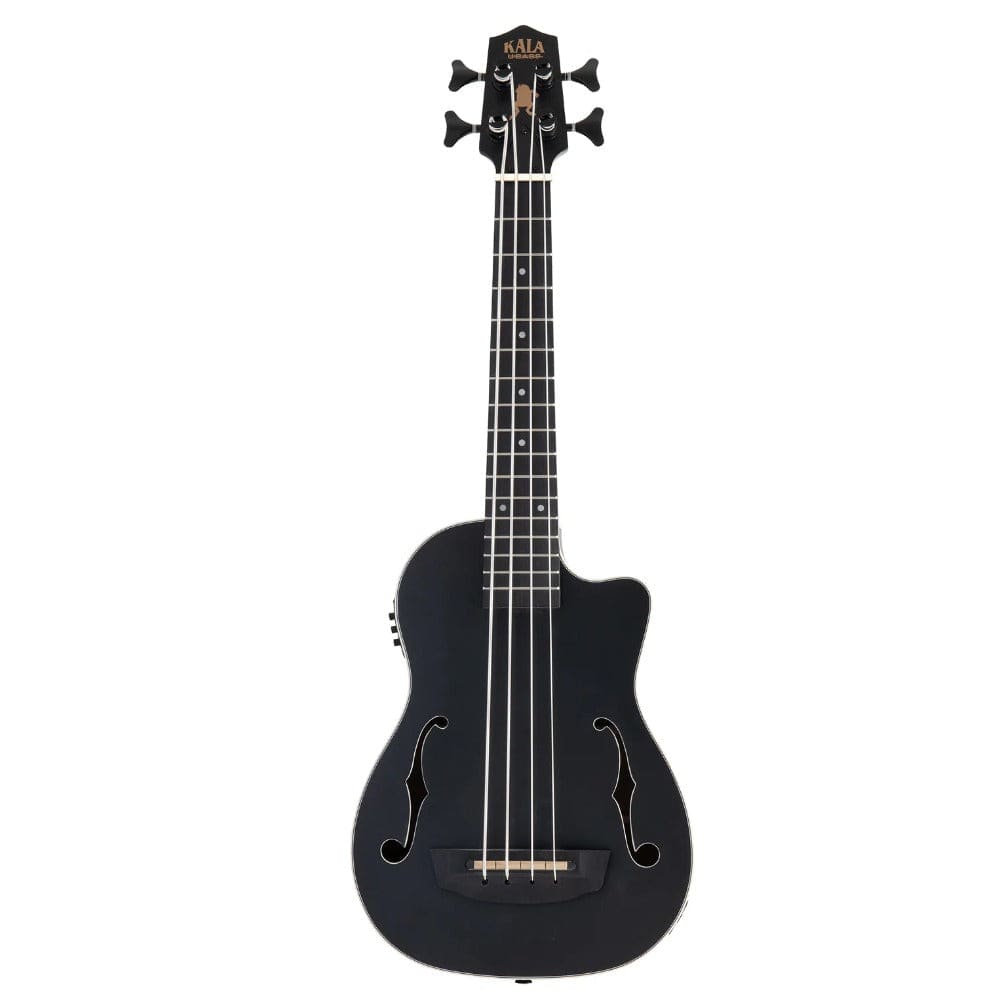 kala u-bass matte black kala ubass-jymn-bk-fs black journeyman mahogany acoustic-electric u-bass with f-holes