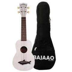Kala Ukulele Bundles Great White Kala MK-SS Makala Soprano Ukulele With Bajaao UB-S Gig Bag